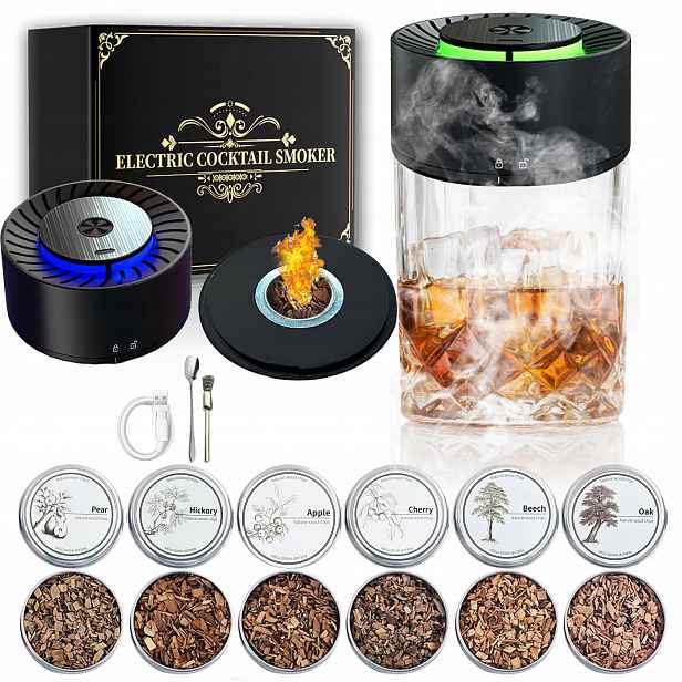 Sada Na Uzení Whisky Smoker Elektrická Dřevěná Jako dárek