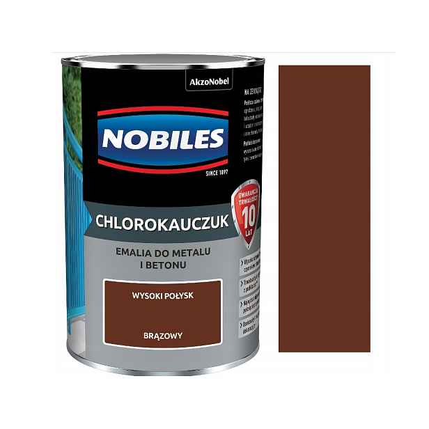 Nobiles Chlorkaučuk Smalt 5L Hnědý