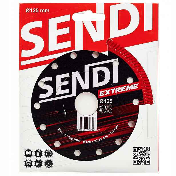 Diamantový kotouč na gres keramiky, rychlý, přesný Sendi Extreme Ø125 mm
