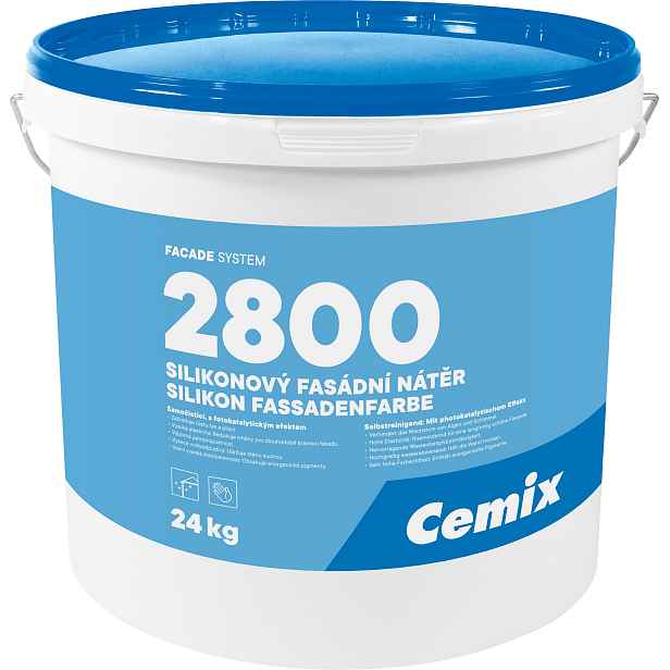 Barva fasádní silikonová Cemix 2800 24 kg