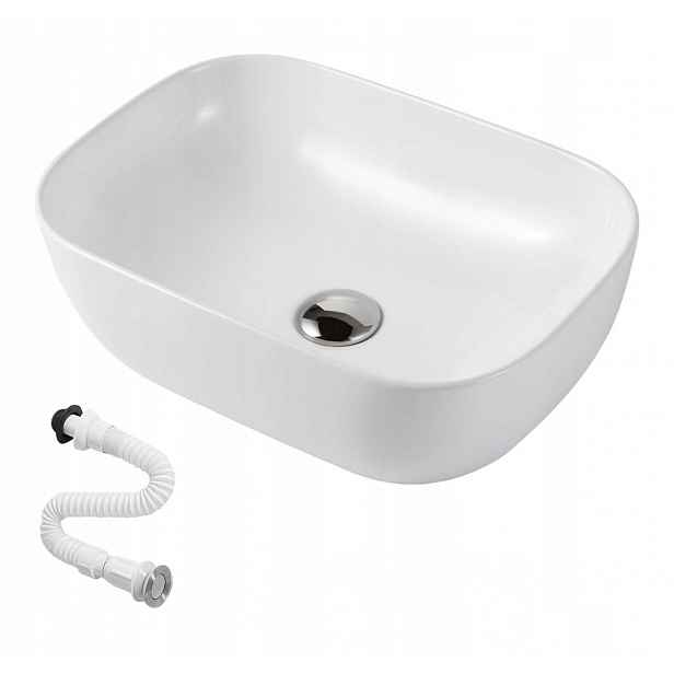 Bílá Koupelnová Umyvadlová Deska Magic Select Keramická 50 CM