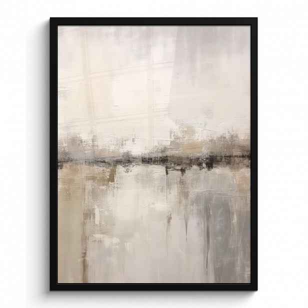 MuchoWow PLAKÁT V RÁMU Moderní umění - Abstraktní - Béžová 60x80 cm