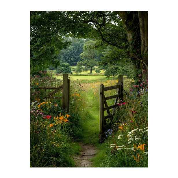 Obraz 60x80 cm Garden Gate – Styler