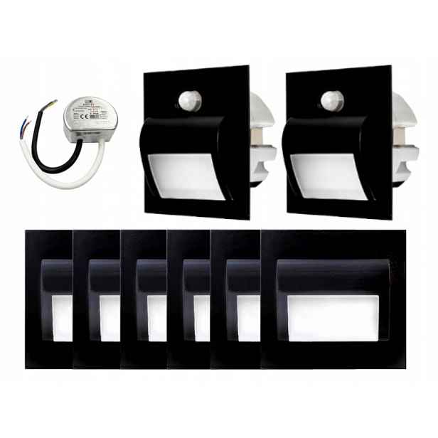 Sada osvětlení schodů Halogen Led 8x senzory