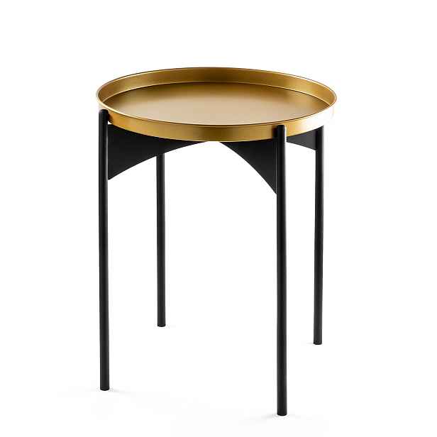 Kalune Design Odkládací stolek Shb-002-A černý/zlatý
