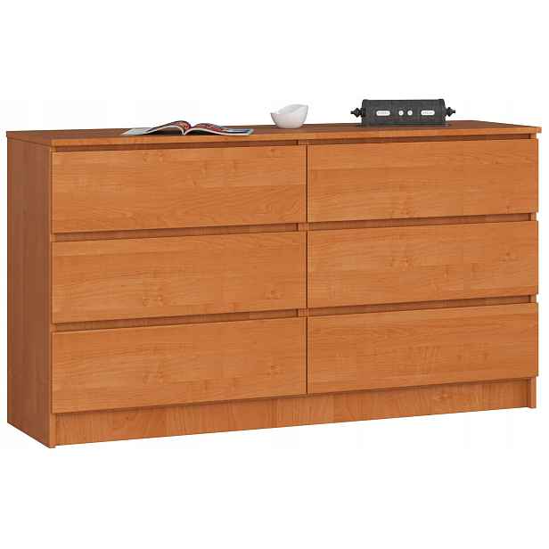 Komoda K140 6SZ Clp Olše Akd