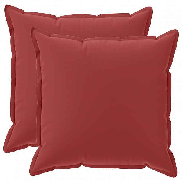 vidaXL Povlak na polštář 2 ks HOUTEN Víno Červené 55 x 55 cm Polyester