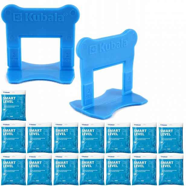 Kubala Smart Level Klipsy Pro Vyrovnávání Dlaždic 2MM Sada 1500 Kusů