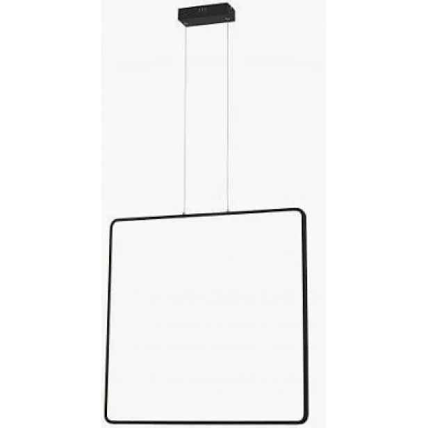 Velká černá moderní lampa Anaya horizontální čtverec Led