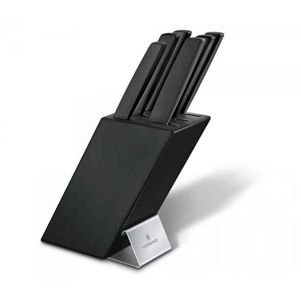Victorinox Černý blok na nože Swiss Modern, 6 prvků 6.7186.63