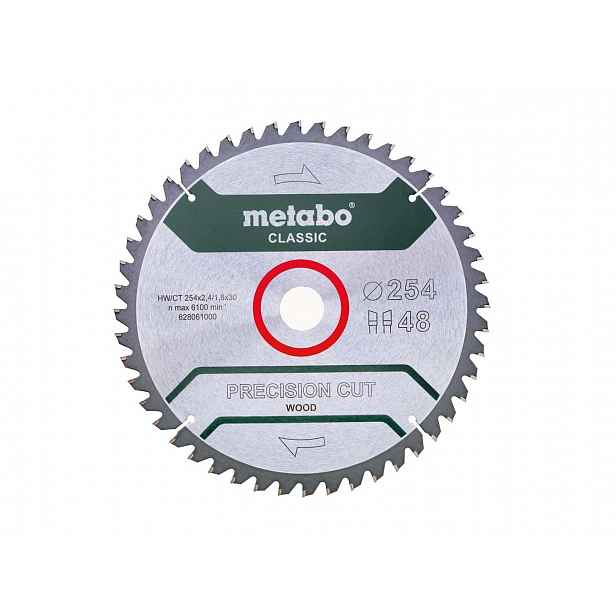 Metabo - Pilový kotouč na dřevo, 254x30 mm, 48 zubů 628061000