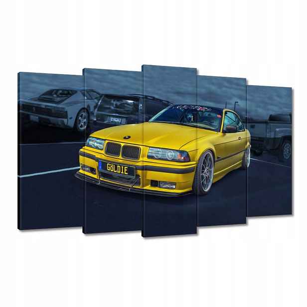 Obrazy 100x60 Zlaté auto Bmw Auto