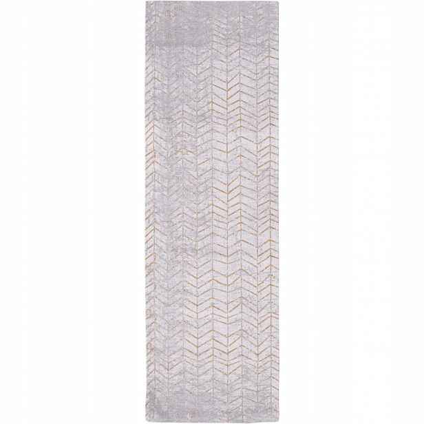 Koberec Louis de Poortere Jacob's Ladder žakárový produkt šedý 80x250 cm