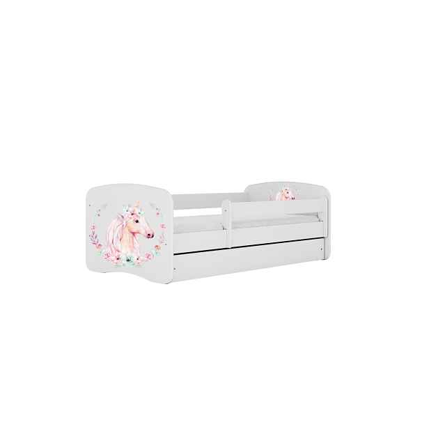 Kocot kids Dětská postel Babydreams kůň bílá, varianta 70x140, bez šuplíků, s matrací