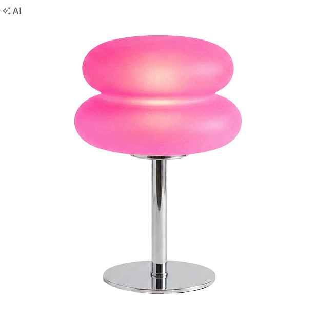 Lampa Houba Mushroom Růžová Retro Led 30 cm Stmívatelná Změna barvy