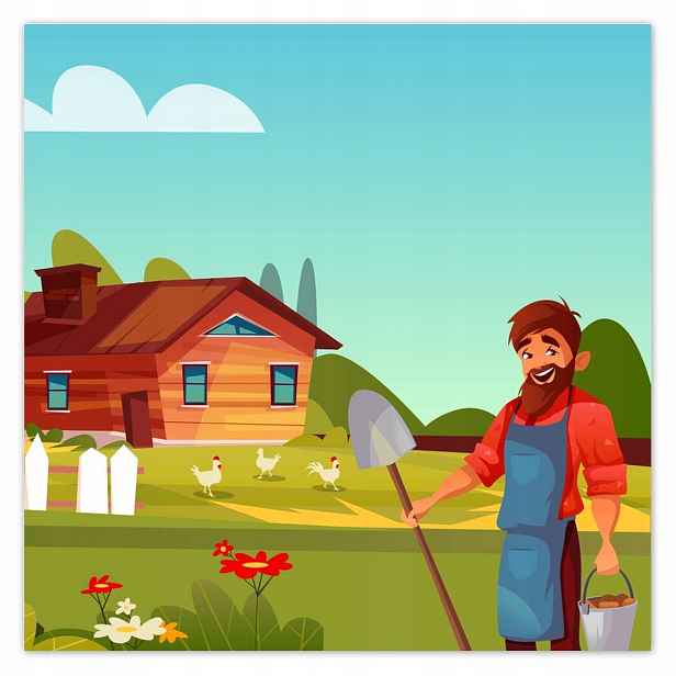 Plakáty 140x140 Farma Dětský pokoj