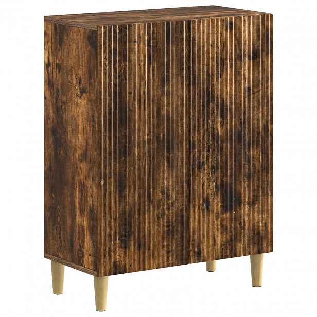 vidaXL Koupelnová úložná skříň ARNHEM Kouřový dub 59,5 x 31 x 80 cm