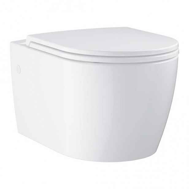 Wc s prkénkem softclose závěsné Grohe Start Round Ceramic alpská bílá 103848SH00