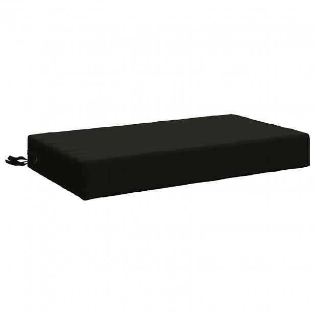 vidaXL Polštář na sedák SOEST 100% polyester Černá 70 x 40 x 10 cm