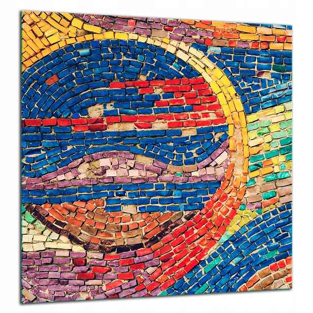 Skleněná Ochranná Deska Panel Lepidlo 60x65 Mozaika