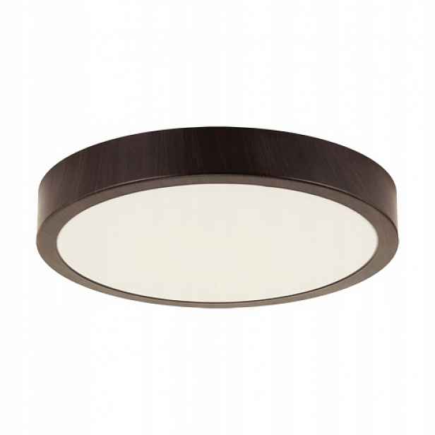 Stropní Svítidlo Koupelnová Lampa 24W Imitace Dřeva Wenge
