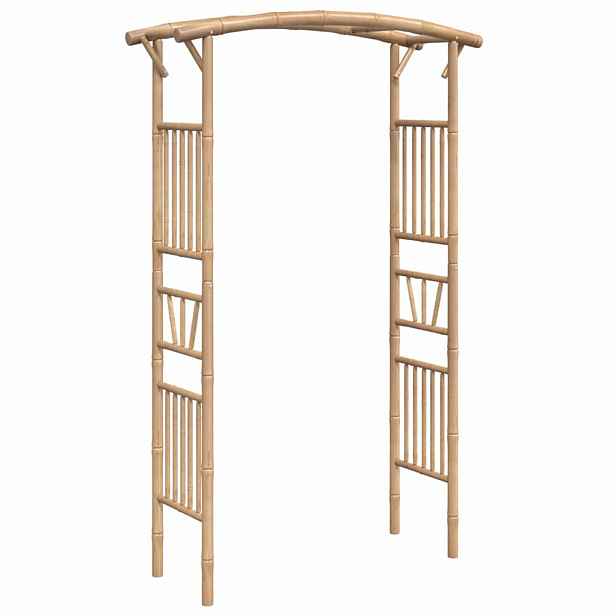 vidaXL Zahradní oblouk na růže bambus 118 x 40 x 187 cm