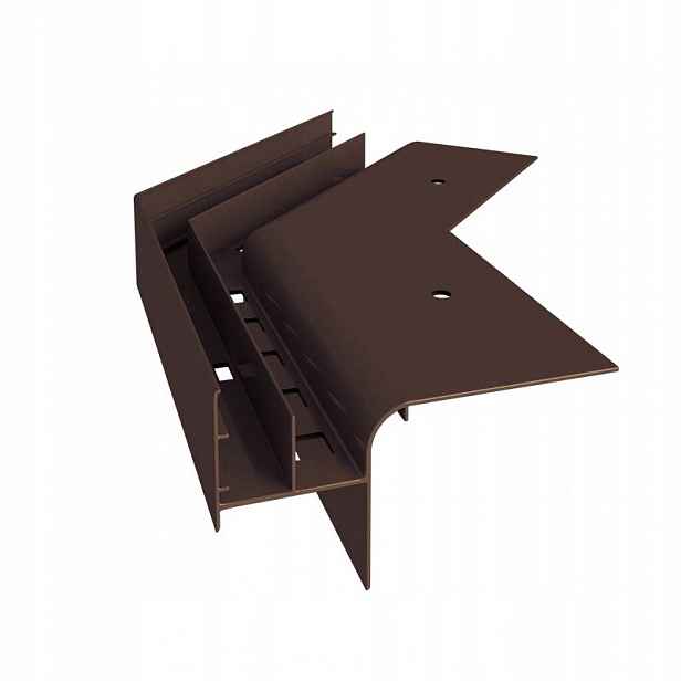 Vnější Roh 135 Stupňů Pro Profily Renoplast W20R Hnědý Ral 8019
