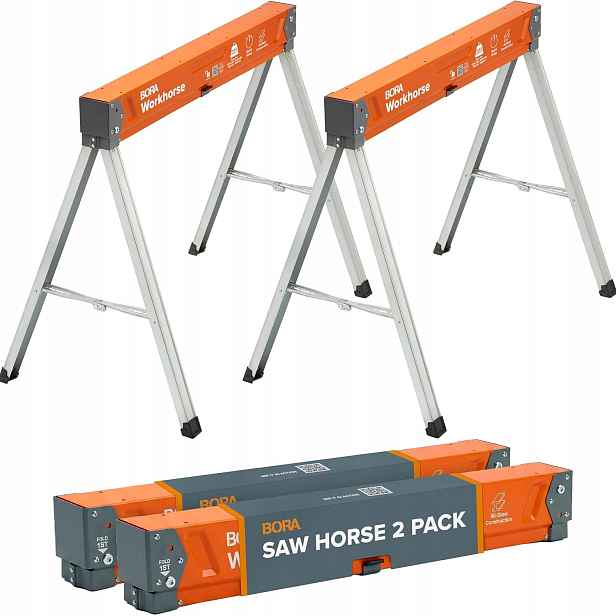 Bora Workhorse Xt Saw Horses 2 Pack Skládací pár těžkých pilových koní