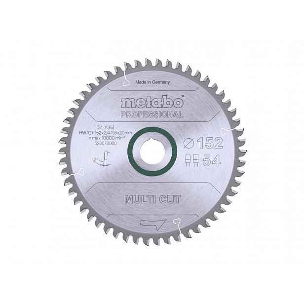 Metabo - Pilový kotouč 152x20 mm, 54 zubů 628070000