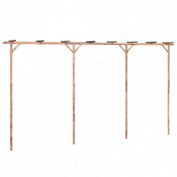 vidaXL Pergola bambus 385 x 40 x 205 cm