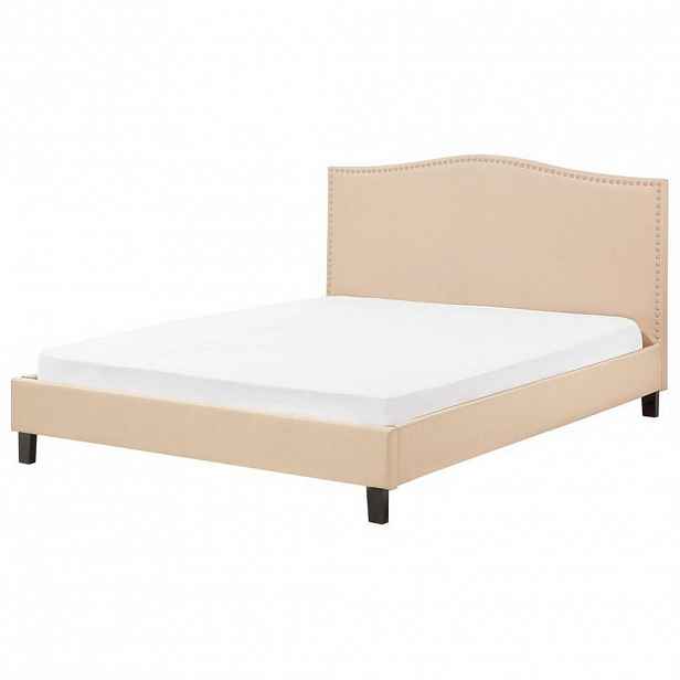 Beliani ČALOUNĚNÁ POSTEL 180/200 cm Béžová Montpellier