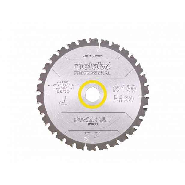 Metabo - Pilový kotouč do dřeva, 160x20 mm, 30 zubů 628071000