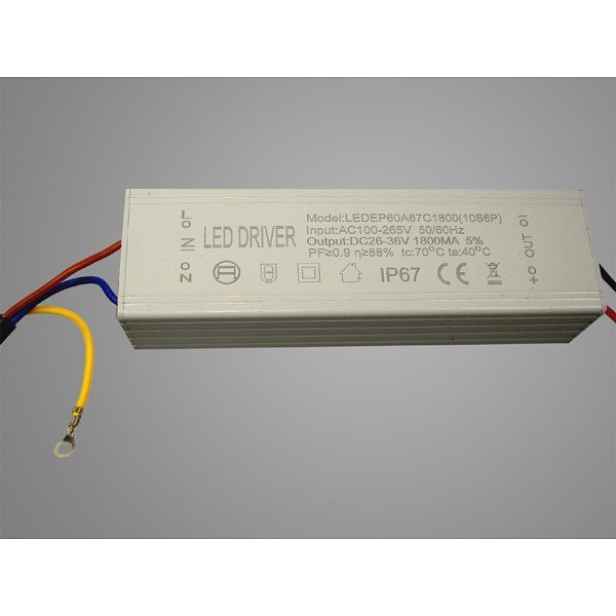 Napájecí zdroj CC kovový 1800 mA 60 W 26-36 V IP65
