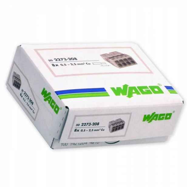 Wago Rychlospojka Na Drát 8x2,5 2273-208 50 kusů