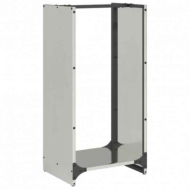 vidaXL Stojan na palivové dřevo 40x30x80 cm z nerezové oceli