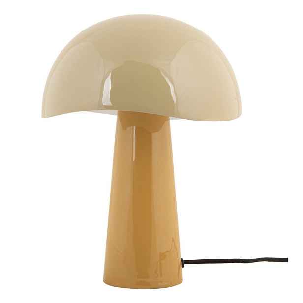 Okrově žlutá stolní lampa s kovovým stínidlem (výška 33 cm) Grato – Leitmotiv