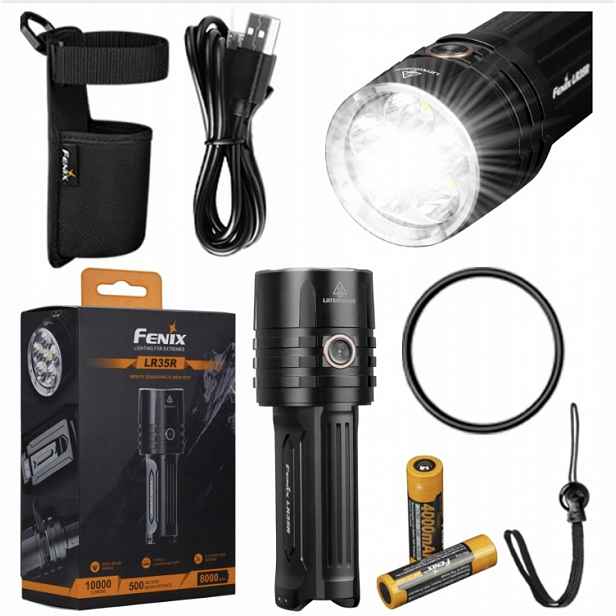 Reflektorová svítilna a reflektor Fenix LR35R 10000 lm 500 metrů Sada