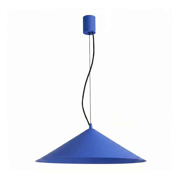 Tmavě modré kovové LED závěsné svítidlo ø 50 cm FINT – Thoro