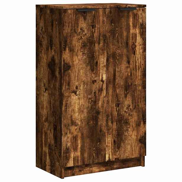 vidaXL Botník kouřový dub 59 x 35 x 100 cm kompozitní dřevo