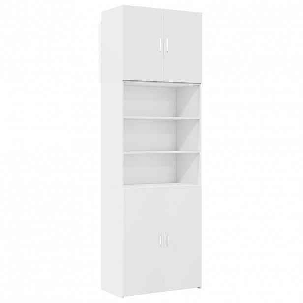 vidaXL Skříň highboard bílá 80 x 42,5 x 249 cm kompozitní dřevo