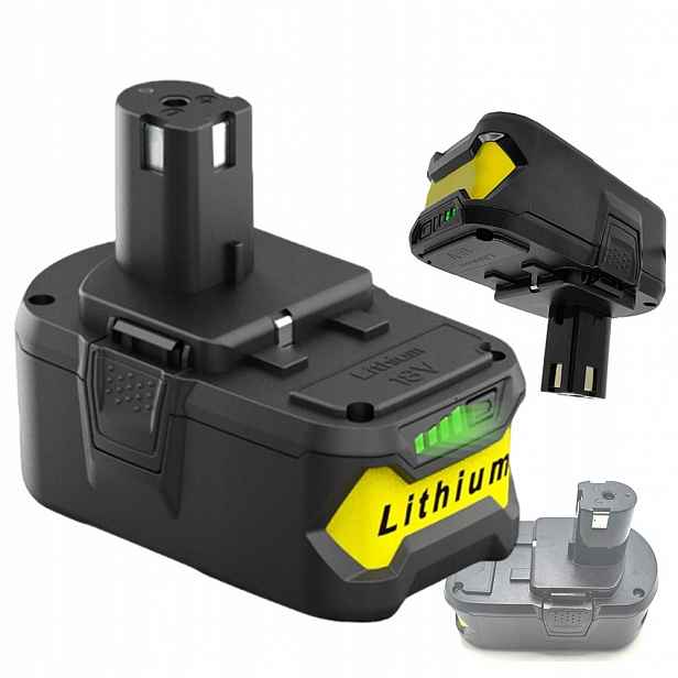 2X 18V 6,0AH Náhrada Za Akumulátor Ryobi RB18L50 RB18L40 S Indikátorem