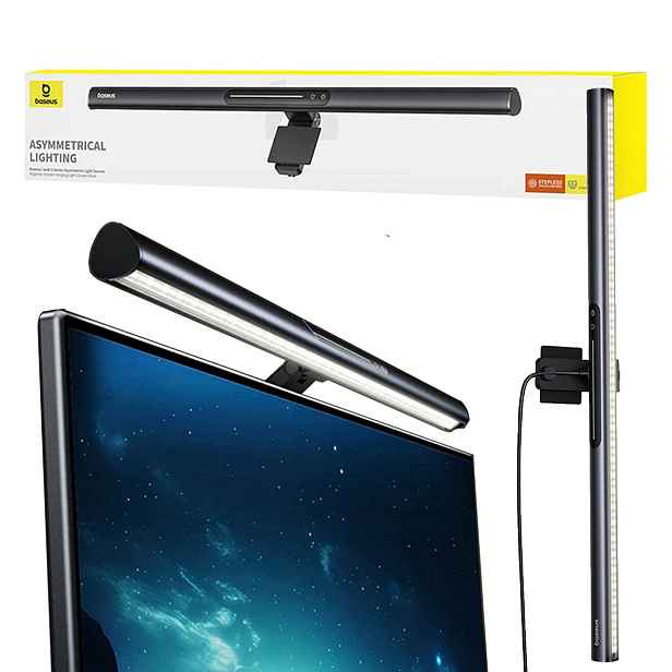 Baseus Led Lampa Na Monitor Noční Lampa Pro Počítač Do Kanceláře Pro Hráče