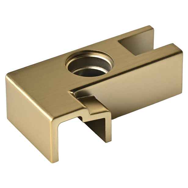 Gelco LUXOR GOLD MATT spojka přetokové lišty a boční stěny, levá, zlato mat