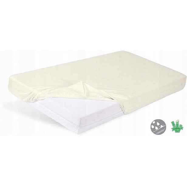 Hygienická podložka Nepropustné Prostěradlo 160x200x20 Bamboo Krémová