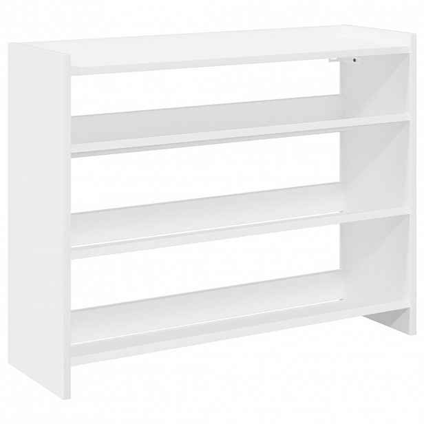 vidaXL Botník bílý 80x25x62 cm kompozitní dřevo