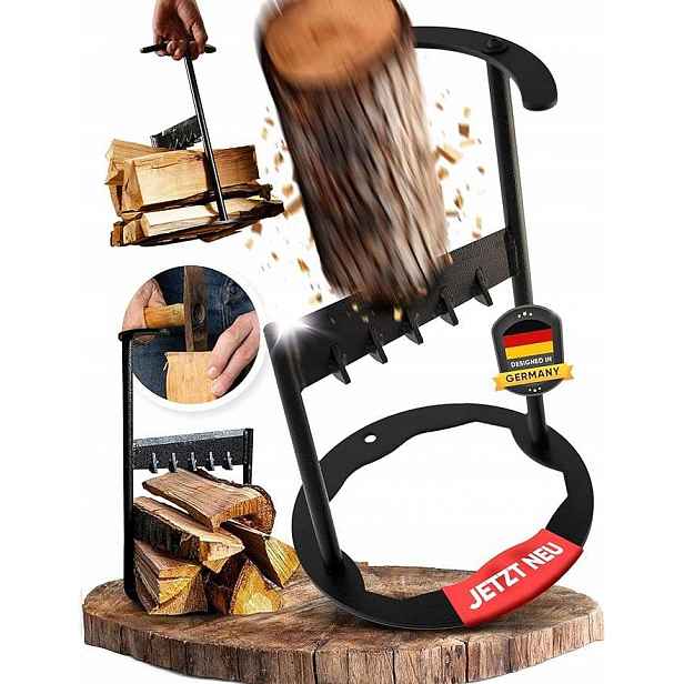 Naturroller Ruční štípač krbového dřeva sekera bez záseků 24 cm