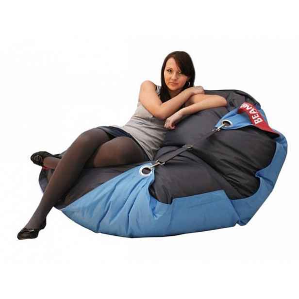 Sedací pytel BeanBag duo-dark gray-cyan