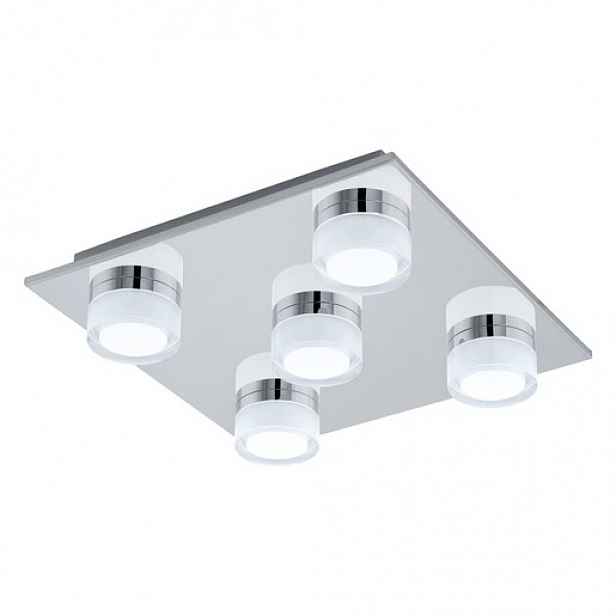 Svítidlo LED Eglo Romendo, 3000K, 5×7,2W, chrom