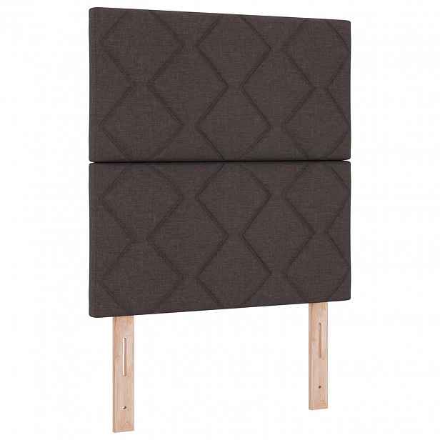 vidaXL LED hlavová deska Světle šedá 80 cm textil