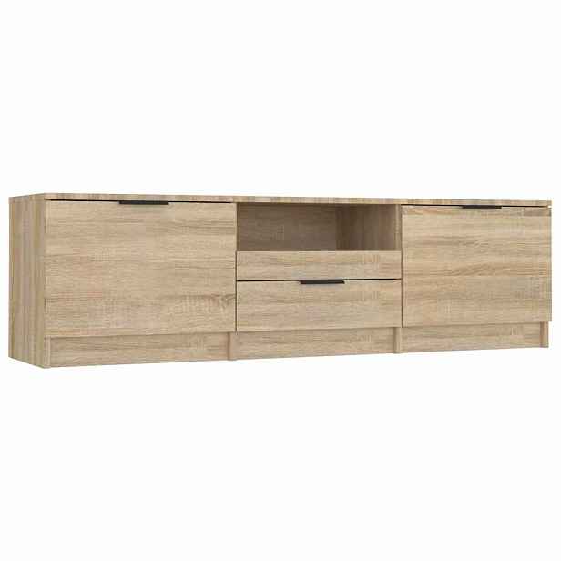vidaXL TV stolek dub sonoma 140 x 35 x 40 cm, konstrukční dřevo
